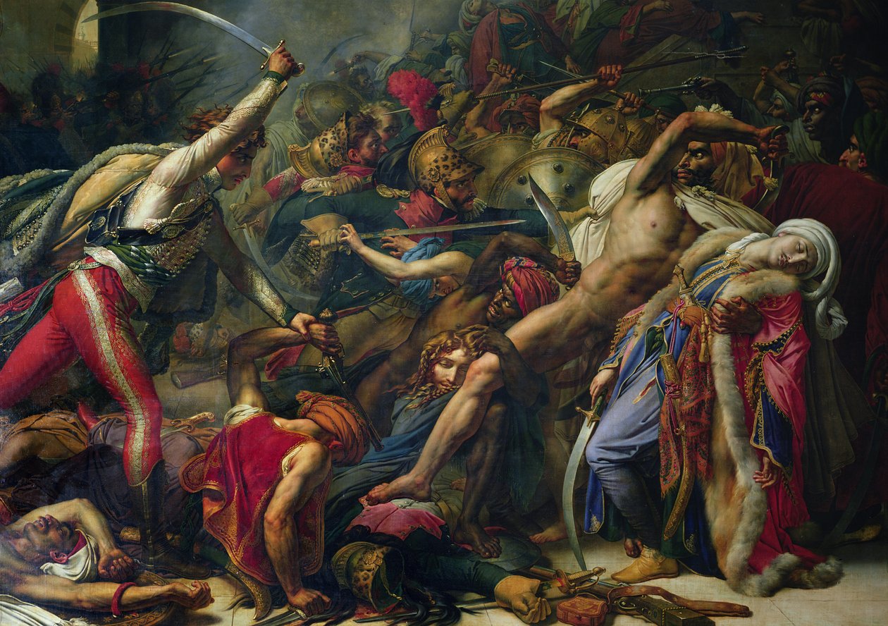 Kapina Kairossa, 21. lokakuuta 1798, 1810 (yksityiskohta 91913) tekijältä Anne Louis Girodet de Roucy Trioson
