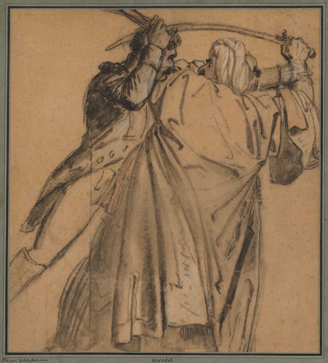 Kaksi arabia, Kairon kapina, n. 1810. tekijältä Anne Louis Girodet de Roucy Trioson