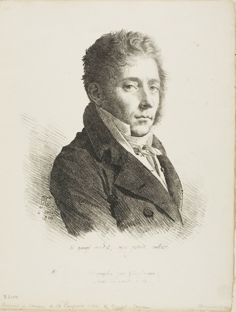 Coupin de la Couperien muotokuva tekijältä Anne Louis Girodet de Roussy Trioson