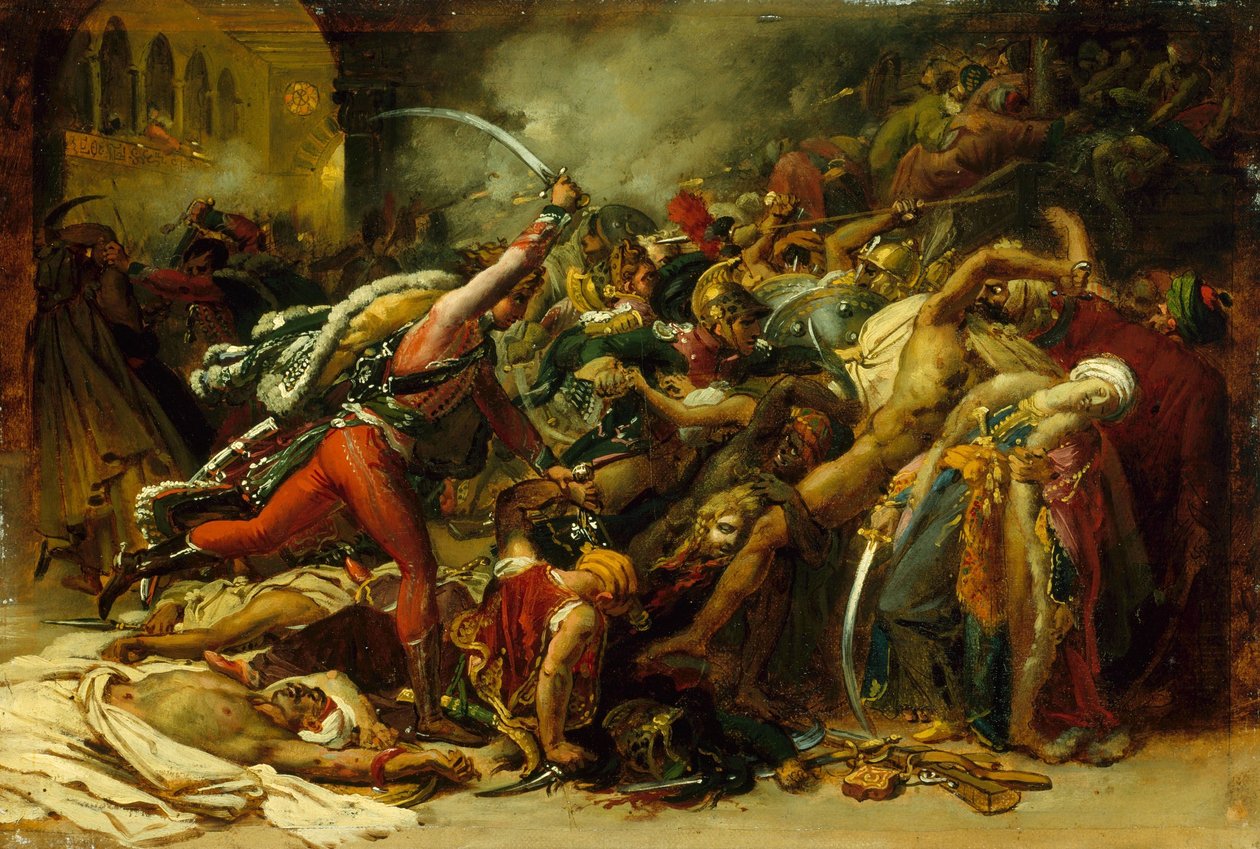 Kairon kapinan luonnos tekijältä Anne Louis Girodet de Roussy Trioson