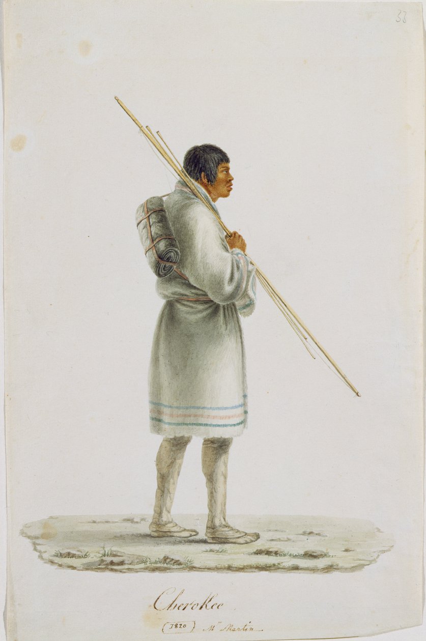 Cherokee, 1820 tekijältä Anne Marguerite Hyde de Neuville