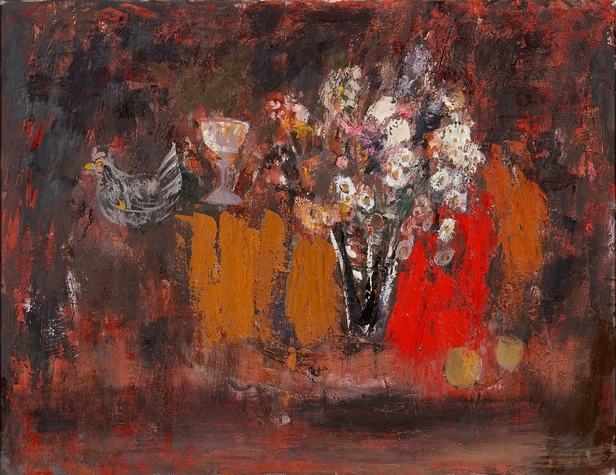 Kuivatut kukat (öljy kankaalle) tekijältä Anne Redpath