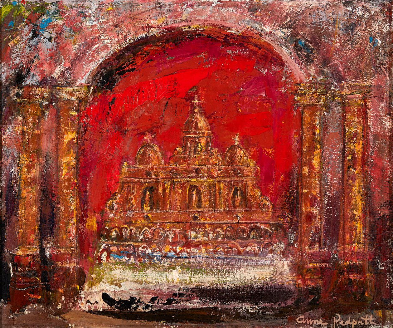 Kirkossa, St. Paul (öljy kankaalle) tekijältä Anne Redpath