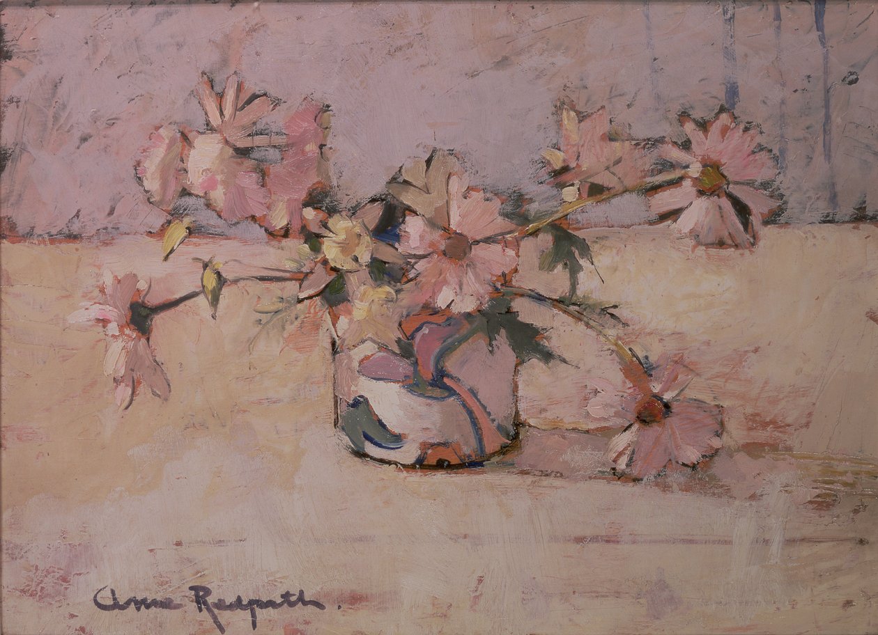 Michaelmas Daisies (öljy kankaalle) tekijältä Anne Redpath
