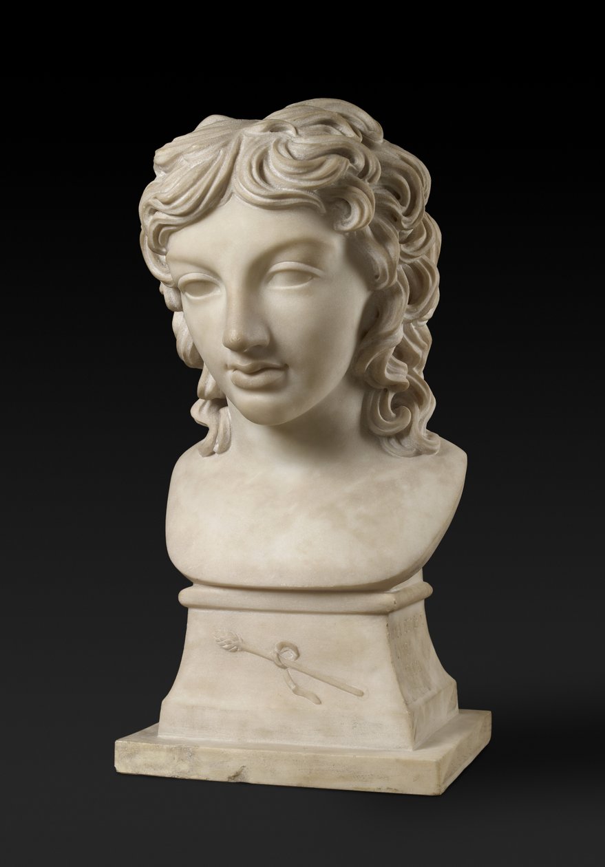 Prinssi Henry Lubomirskin rintakuva Bacchuksen hahmossa, n. 1787 (carraran marmori) tekijältä Anne Seymour Damer