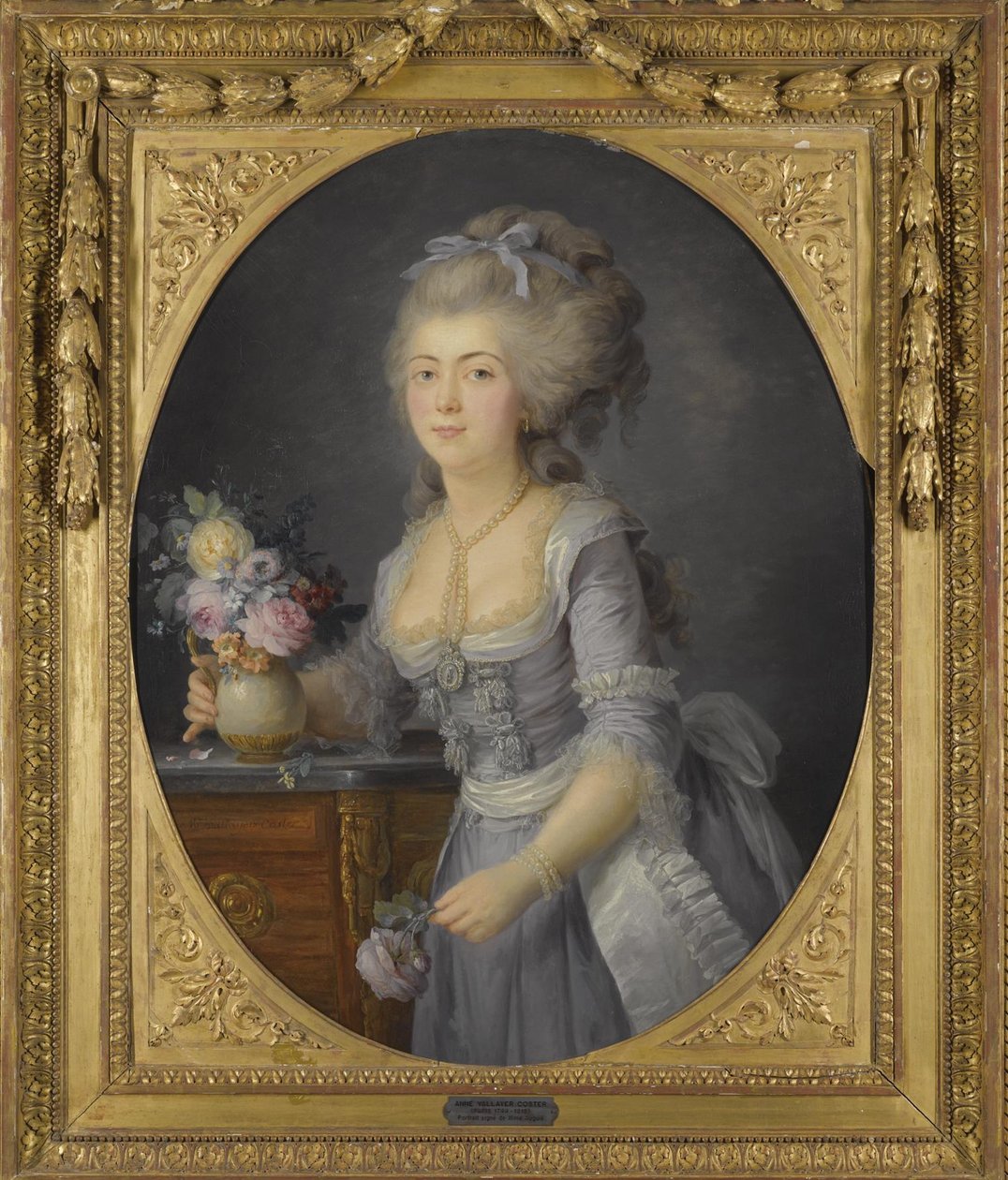 Adelaide Henriette Auguién muotokuva 1758-1794 tekijältä Anne Vallayer Coster