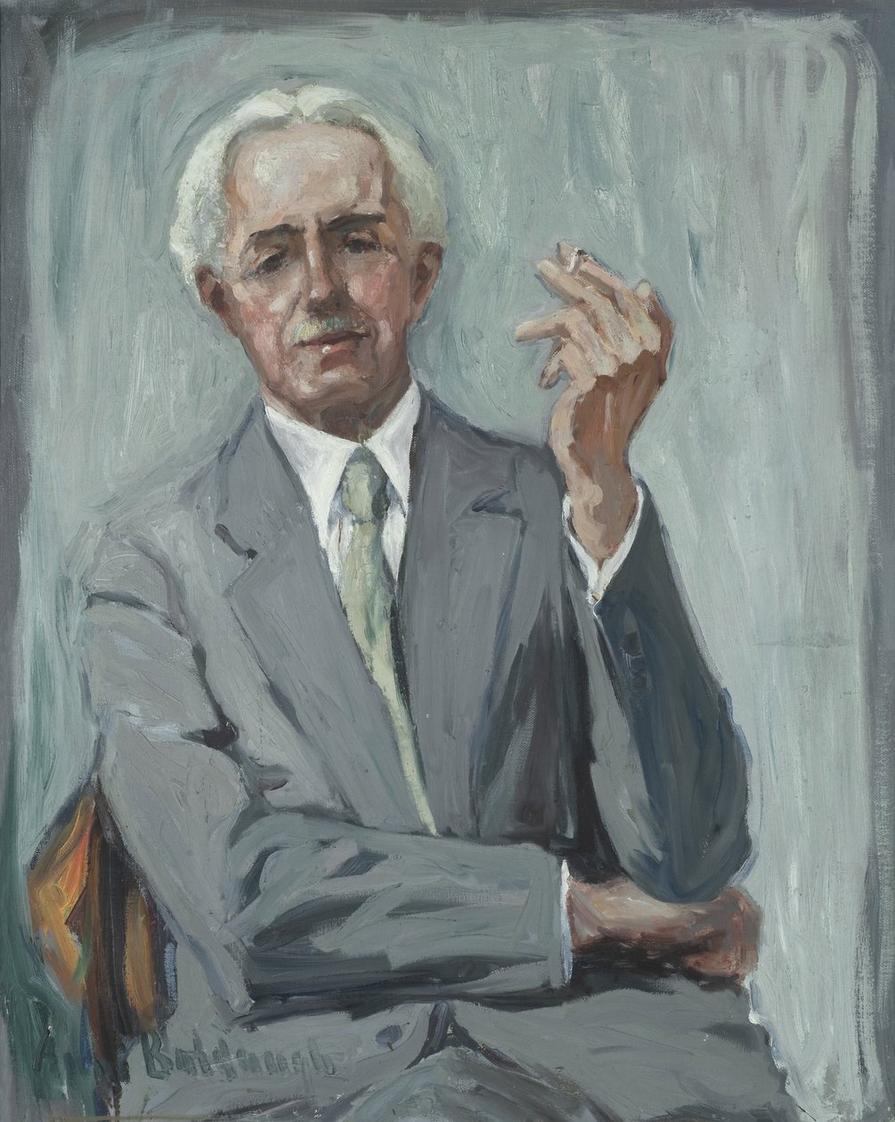 Muotokuva Charles Reiffelistä, noin 1938 (öljy kankaalle). tekijältä Anni Baldaugh