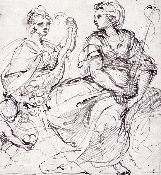 Abbondanza ja Felicità tekijältä Annibale Carracci