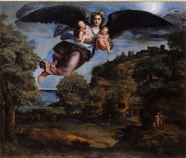 Yön allegoria tekijältä Annibale Carracci