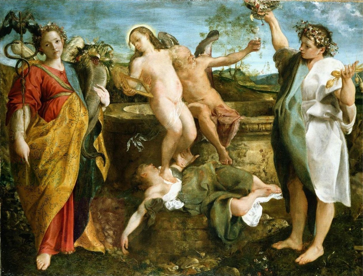 Totuuden ja ajan vertauskuva tekijältä Annibale Carracci