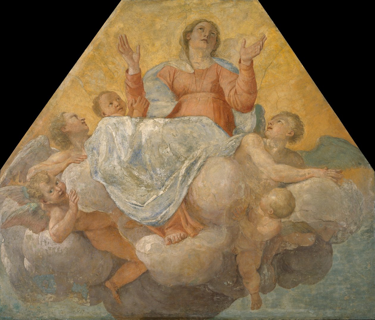 Neitsyt Marian taivaaseenastuminen tekijältä Annibale Carracci