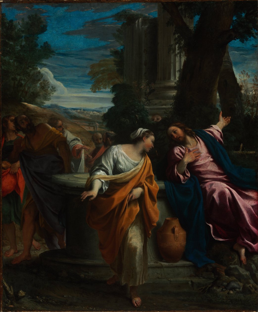 Kristus ja samarialainen nainen tekijältä Annibale Carracci
