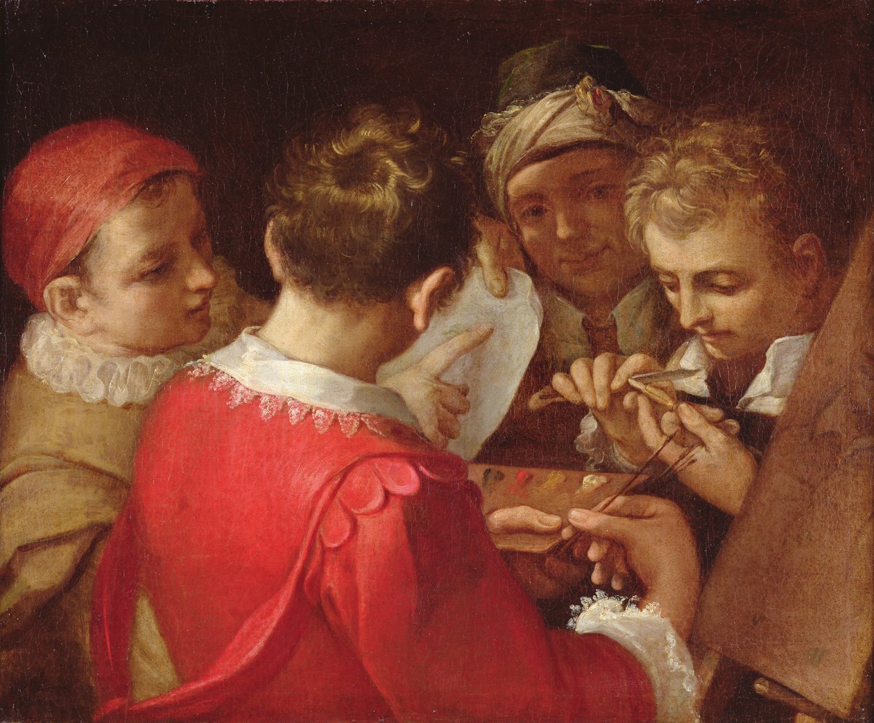 Taiteilijoiden ryhmä tekijältä Annibale Carracci