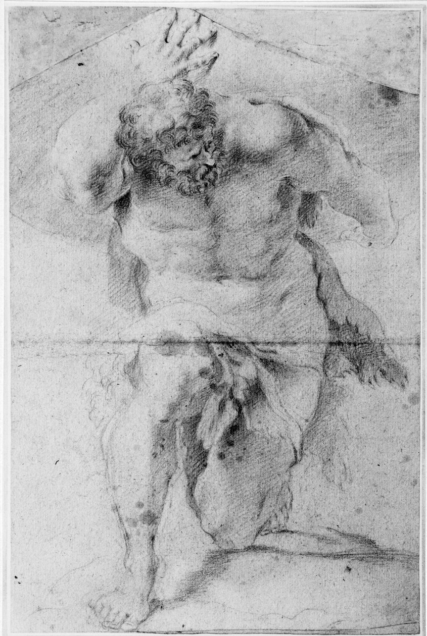 Hercules pitää maailmaa tekijältä Annibale Carracci