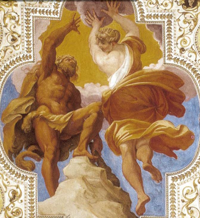 Hercules johti hyveellisyyttä tekijältä Annibale Carracci