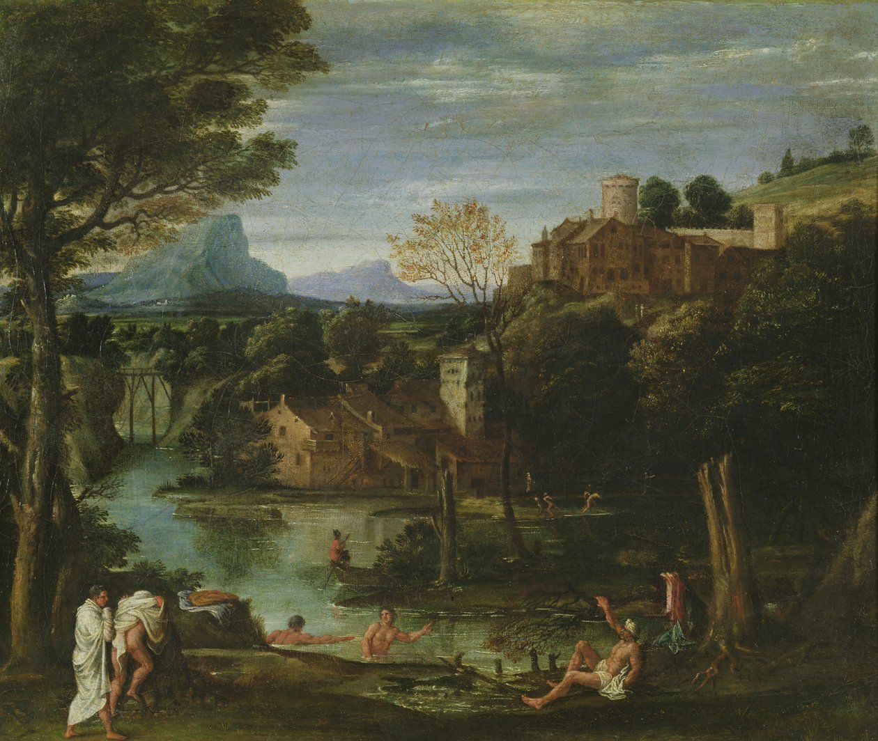 Maisema, noin 1602 tekijältä Annibale Carracci