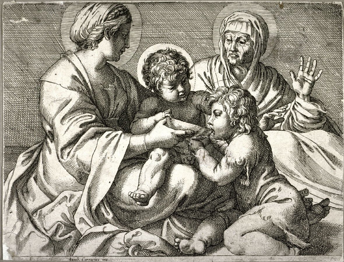 Madonna della scodella tekijältä Annibale Carracci