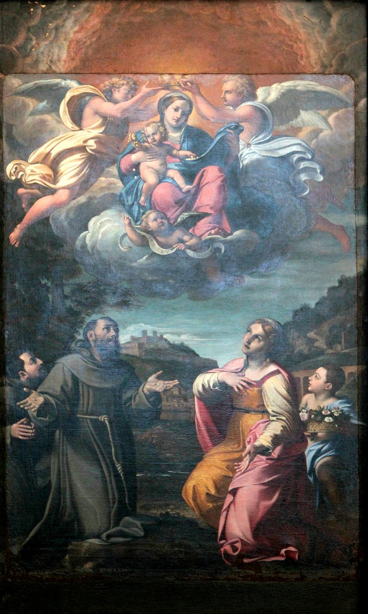 Madonna pyhien kanssa tekijältä Annibale Carracci