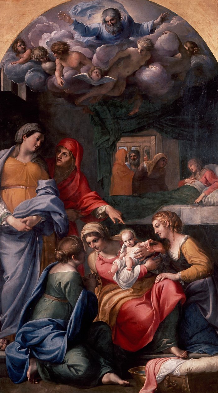 Neitsyt syntymä tekijältä Annibale Carracci