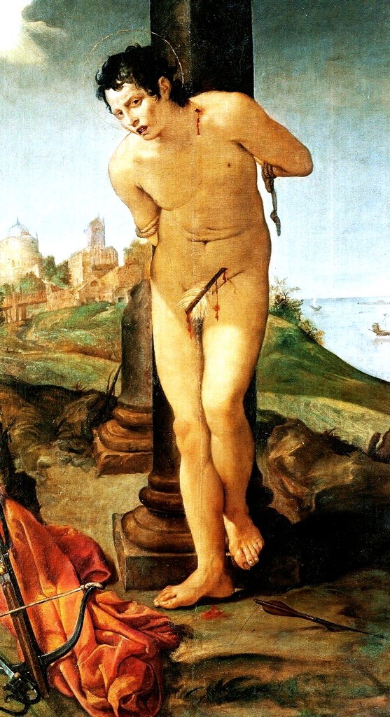 Pyhä Sebastian tekijältä Annibale Carracci