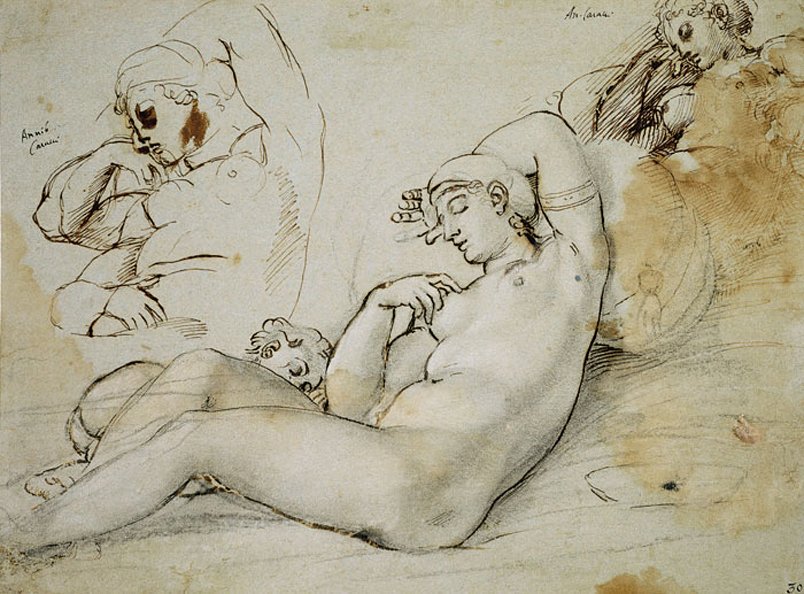 Nukkuva Venus tekijältä Annibale Carracci