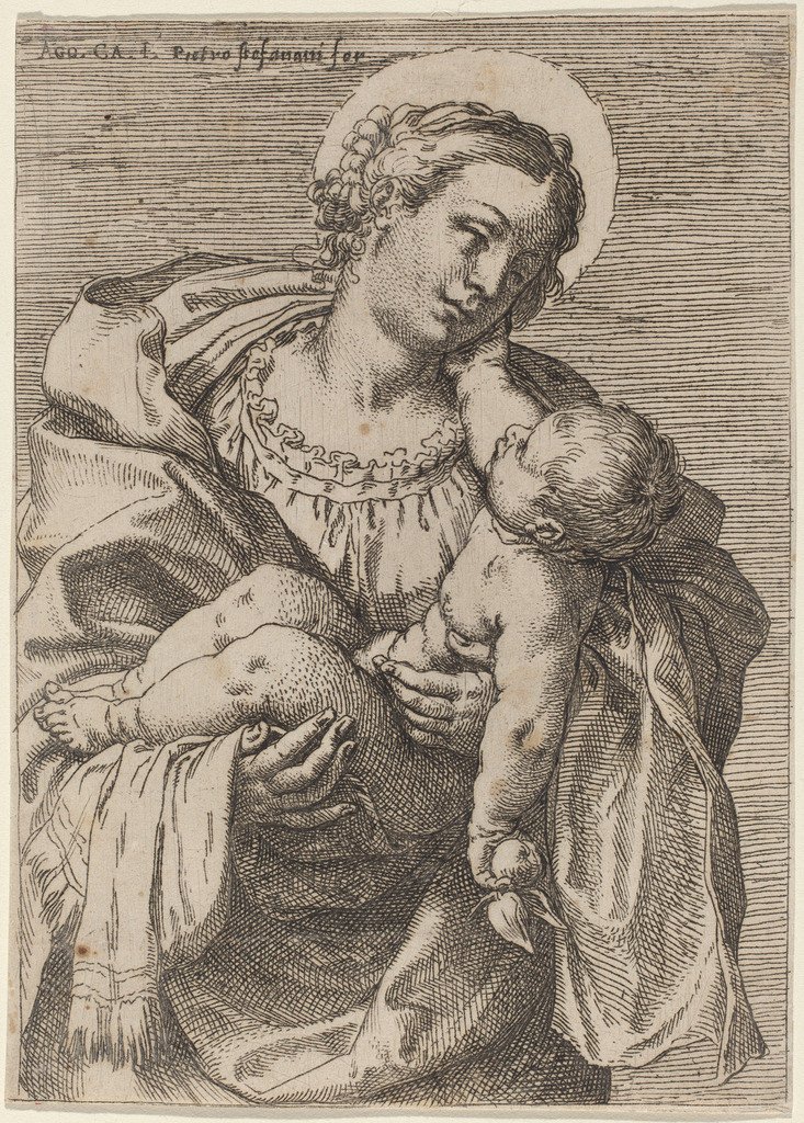 Madonna ja lapsi omenalla tekijältä Annibale Carracci