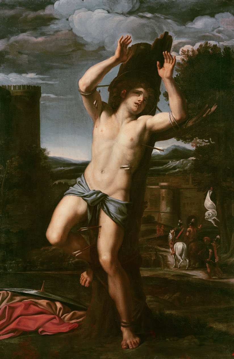 Pyhän Sebastianin marttyyrius tekijältä Annibale Carracci
