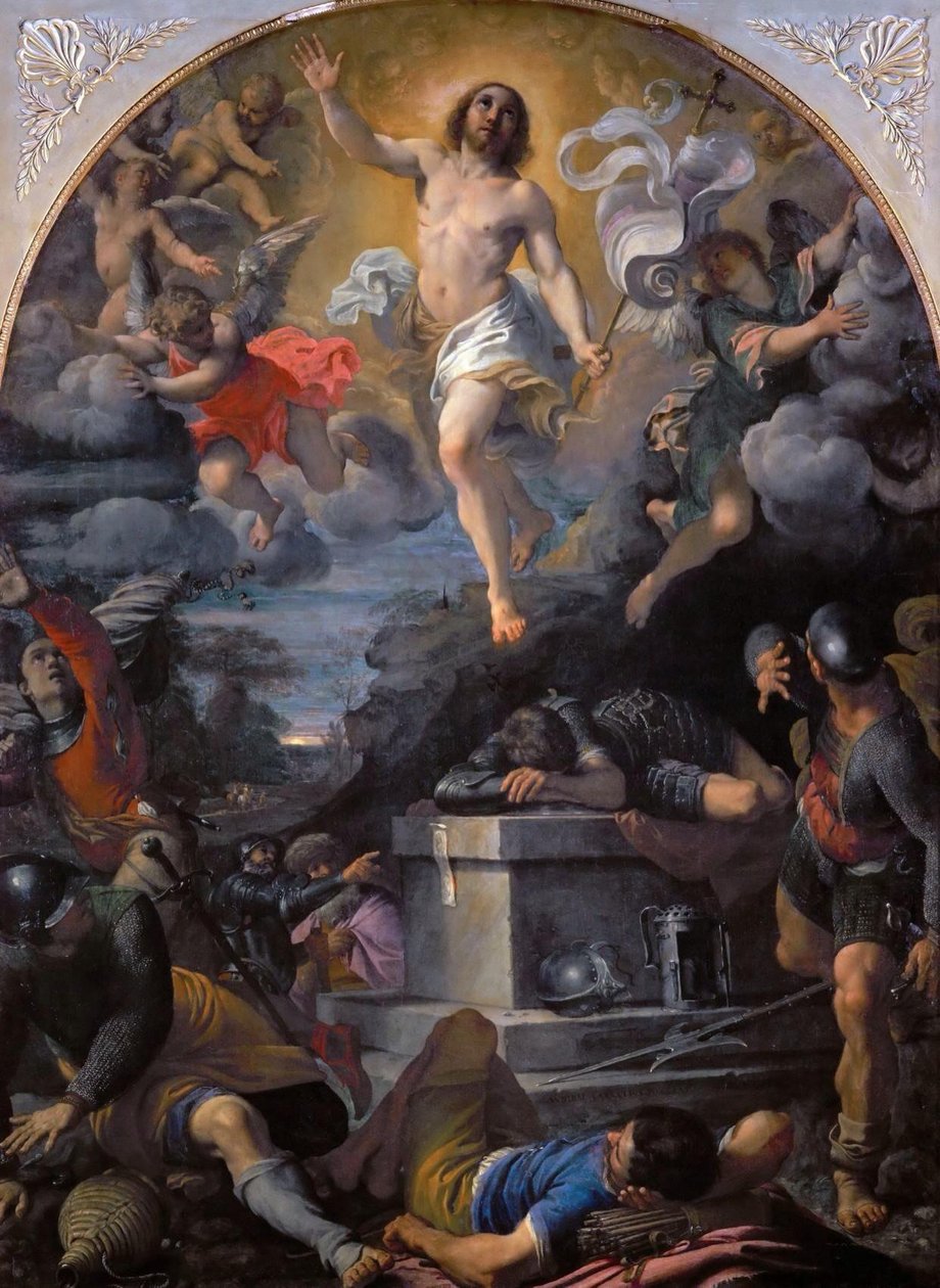 Kristuksen ylösnousemus tekijältä Annibale Carracci