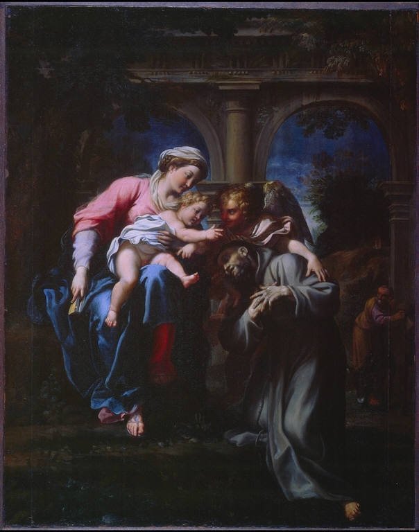 Pyhän Franciscuksen näky tekijältä Annibale Carracci
