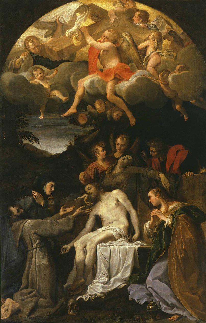 Valitus kuolleesta Kristuksesta pyhien kanssa tekijältä Annibale Carracci