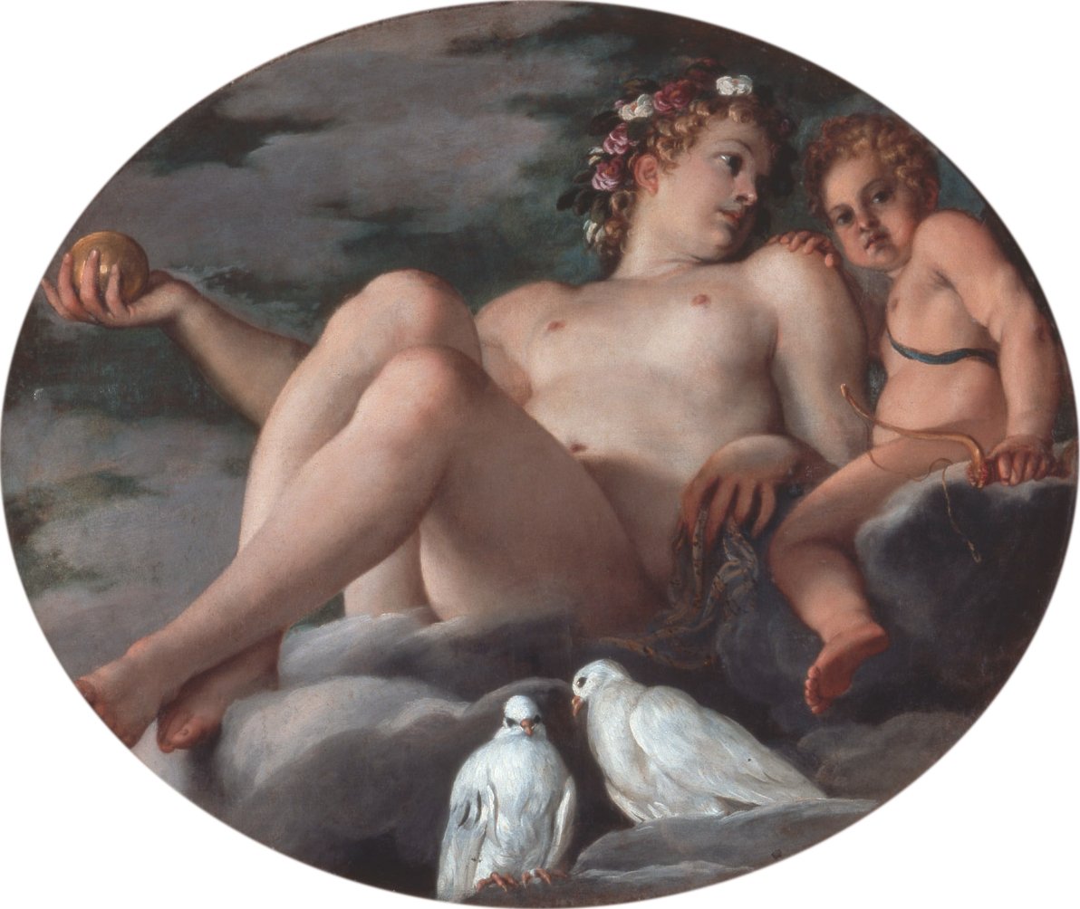Venus ja amor tekijältä Annibale Carracci