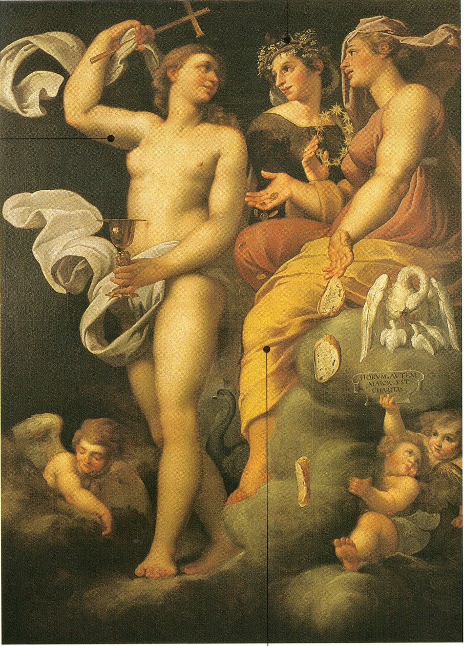 Allegoria teologisista hyveistä tekijältä Annibale Carracci