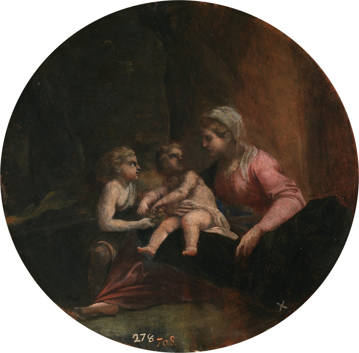 Carracci - Neitsyt ja lapsi sekä Johannes Kastajan lapsi, 1599 - 1600 tekijältä Annibale Carracci