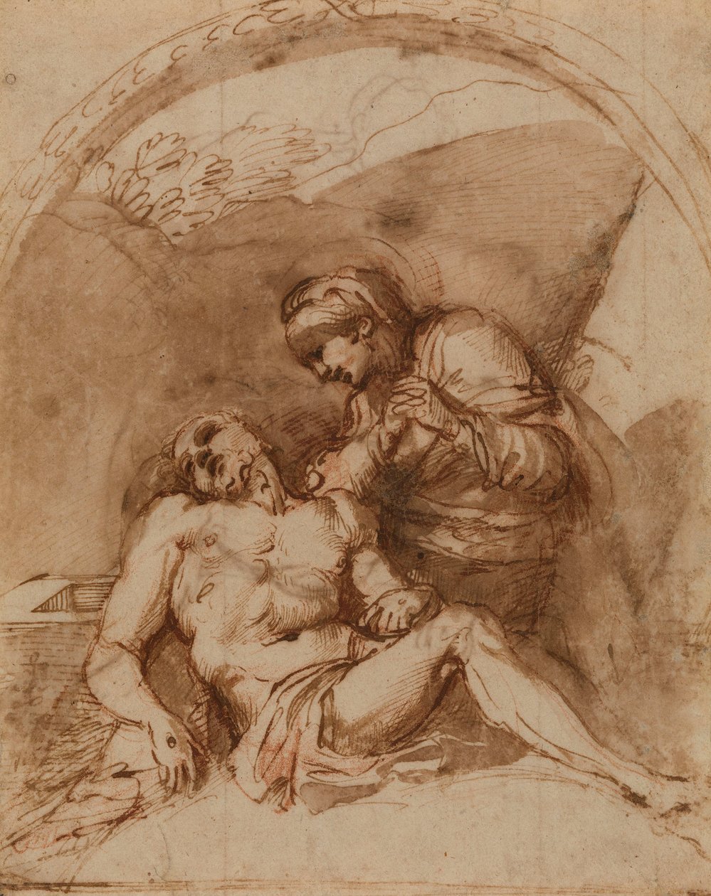 Carracci - r Pietà, RCIN 902169 tekijältä Annibale Carracci