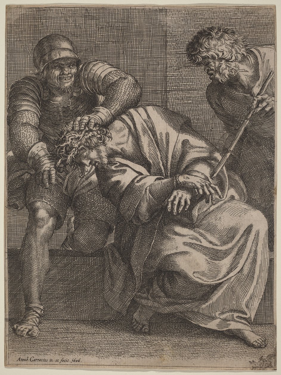 Kristus, jolla on piikkikruunu tekijältä Annibale Carracci