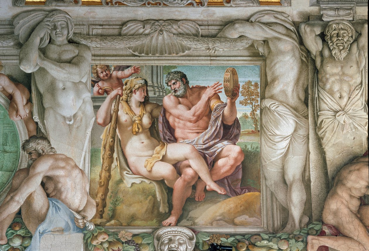 Herakles ja Iole (Fresko tekijältä Annibale Carracci