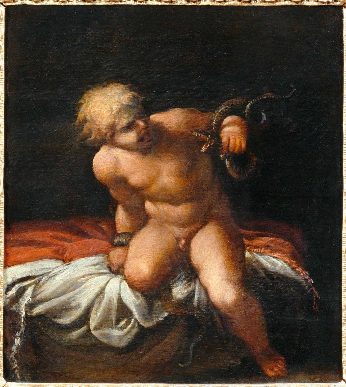 Hercule enfant etouffant les serpents - Hercule enfant etouffant les serpents - Hercules-lapsi kuristaa käärmeet ... tekijältä Annibale Carracci
