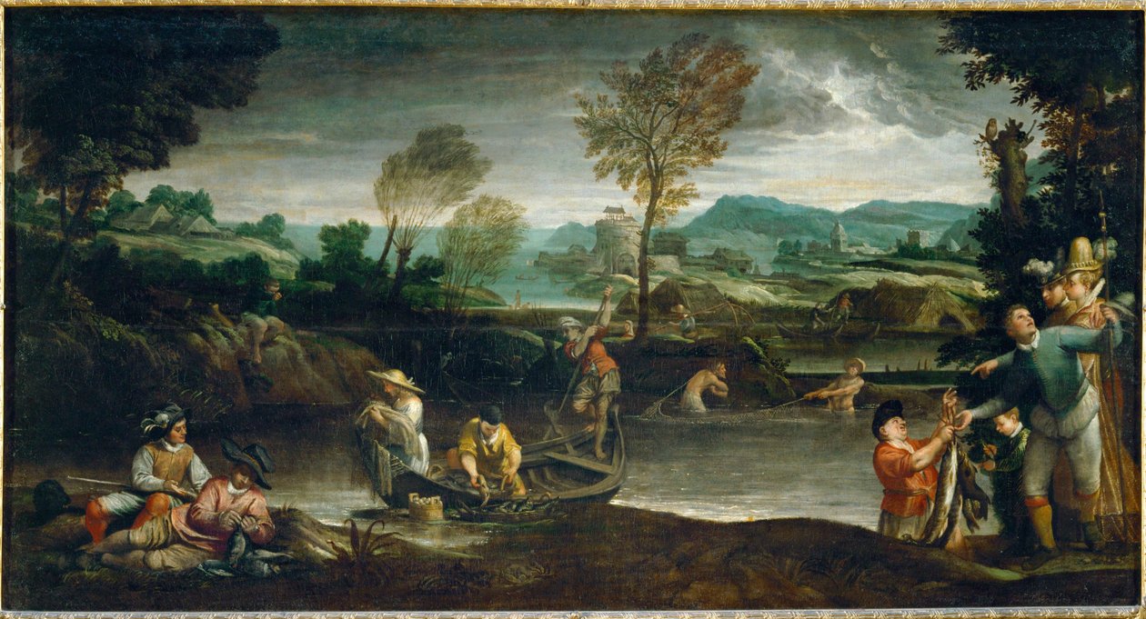 La peche - kalastus, riipus 40-08-05/41 ... tekijältä Annibale Carracci