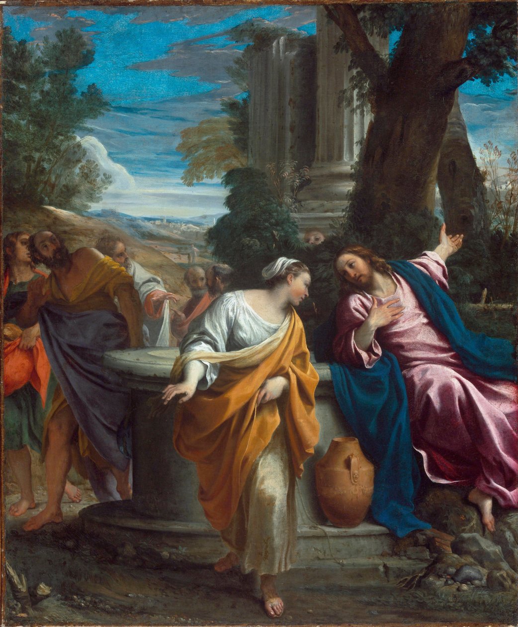 Kristus ja samarialainen tekijältä Annibale Carracci