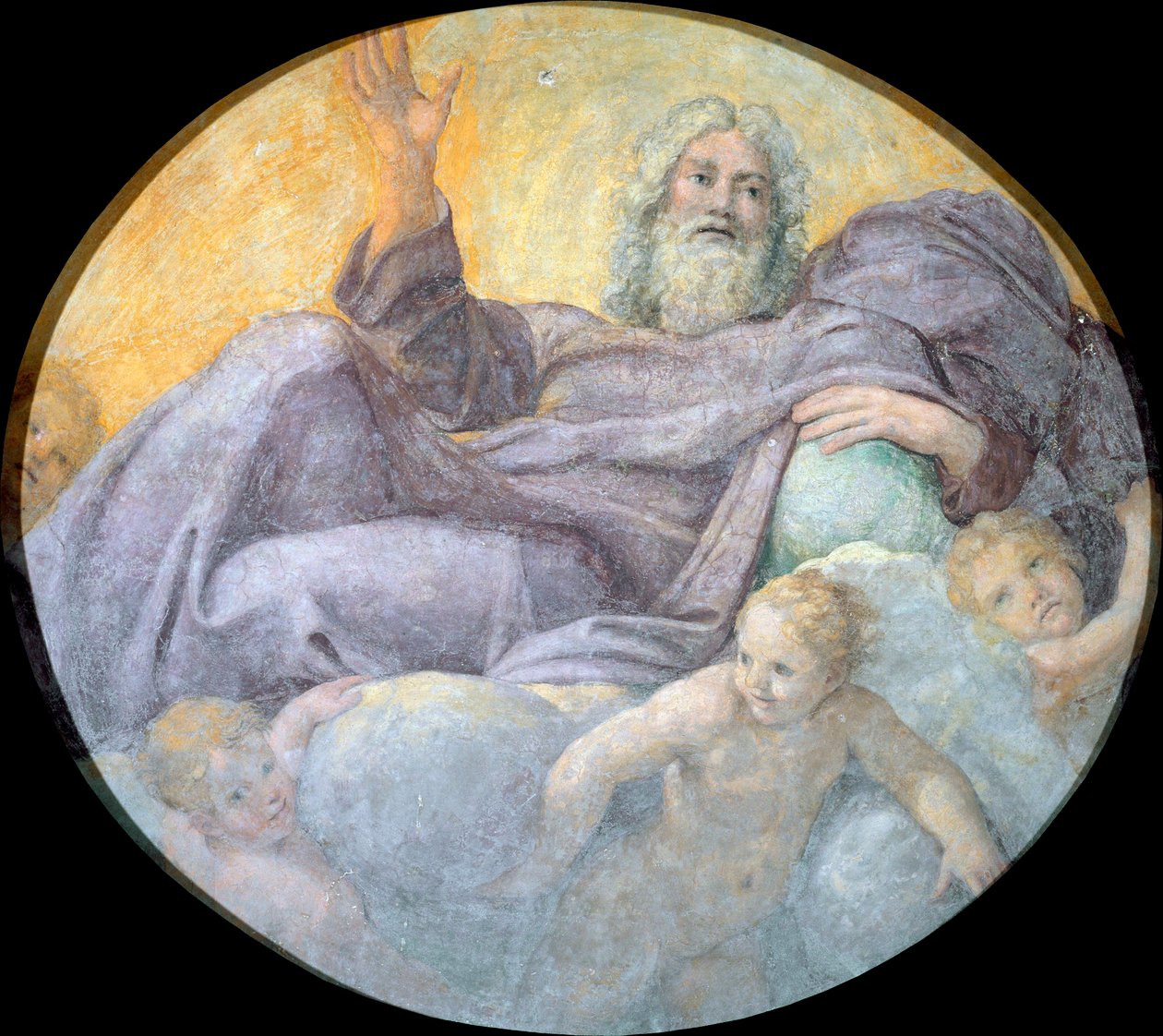 Le pere eternel (ikuinen isä) - Peinture de Annibale Carracci (Carrache) tekijältä Annibale Carracci