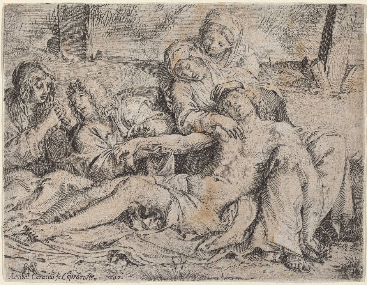 Pieta ("Caprarolan Kristus") tekijältä Annibale Carracci