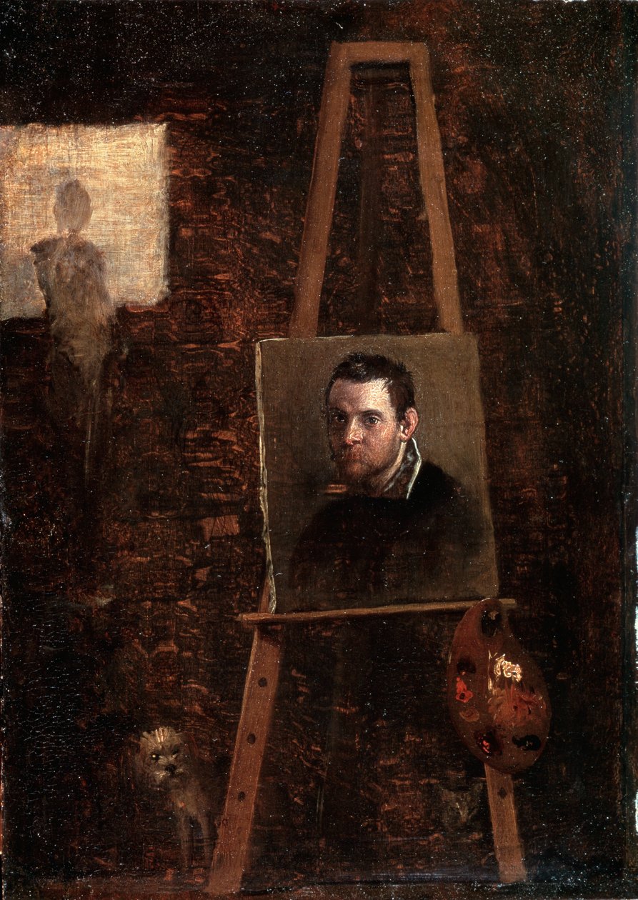 Omakuva, c1604 tekijältä Annibale Carracci