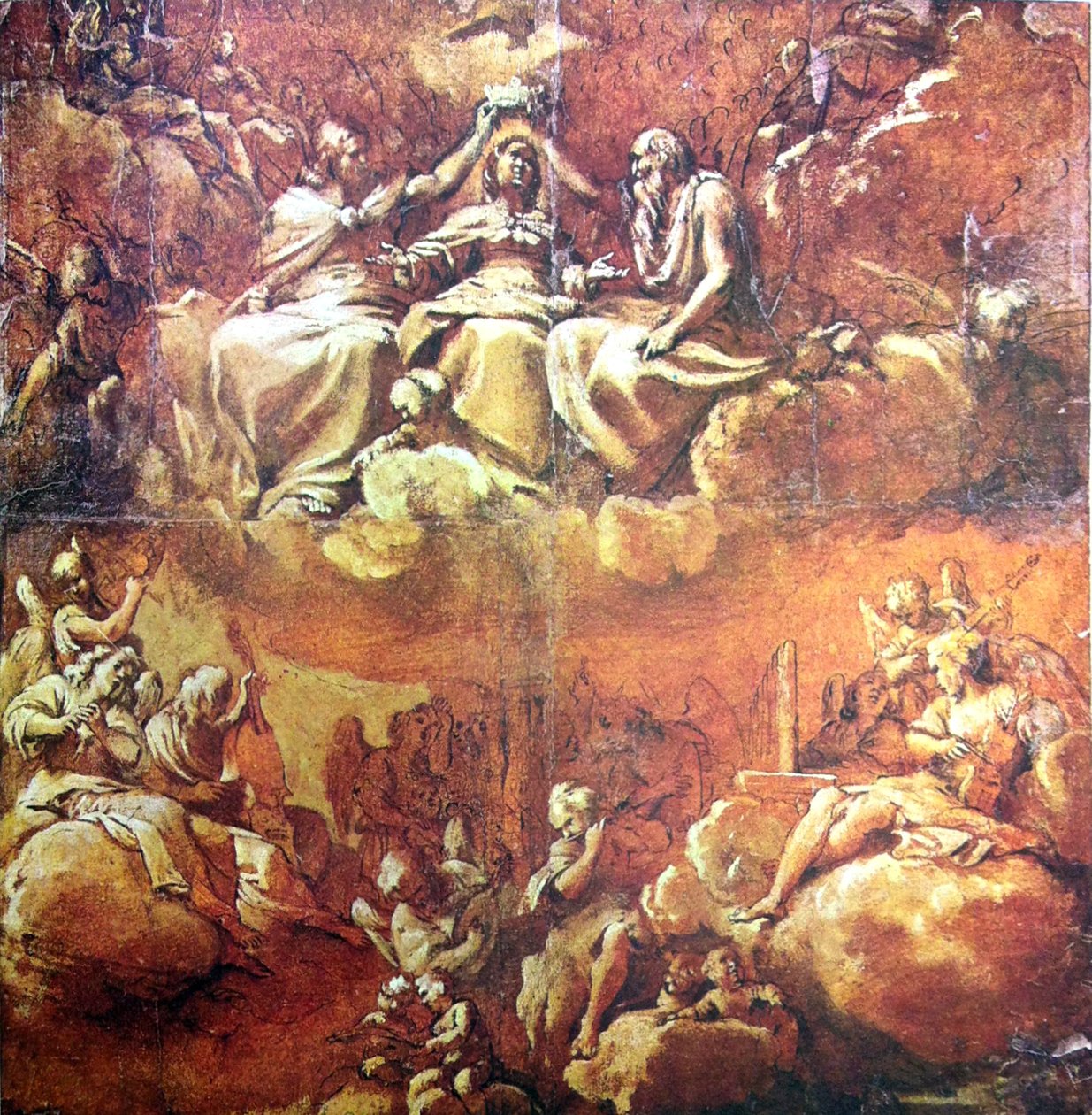 Neitsyt Marian kruunajaiset - Annibale Carracci tekijältä Annibale Carracci
