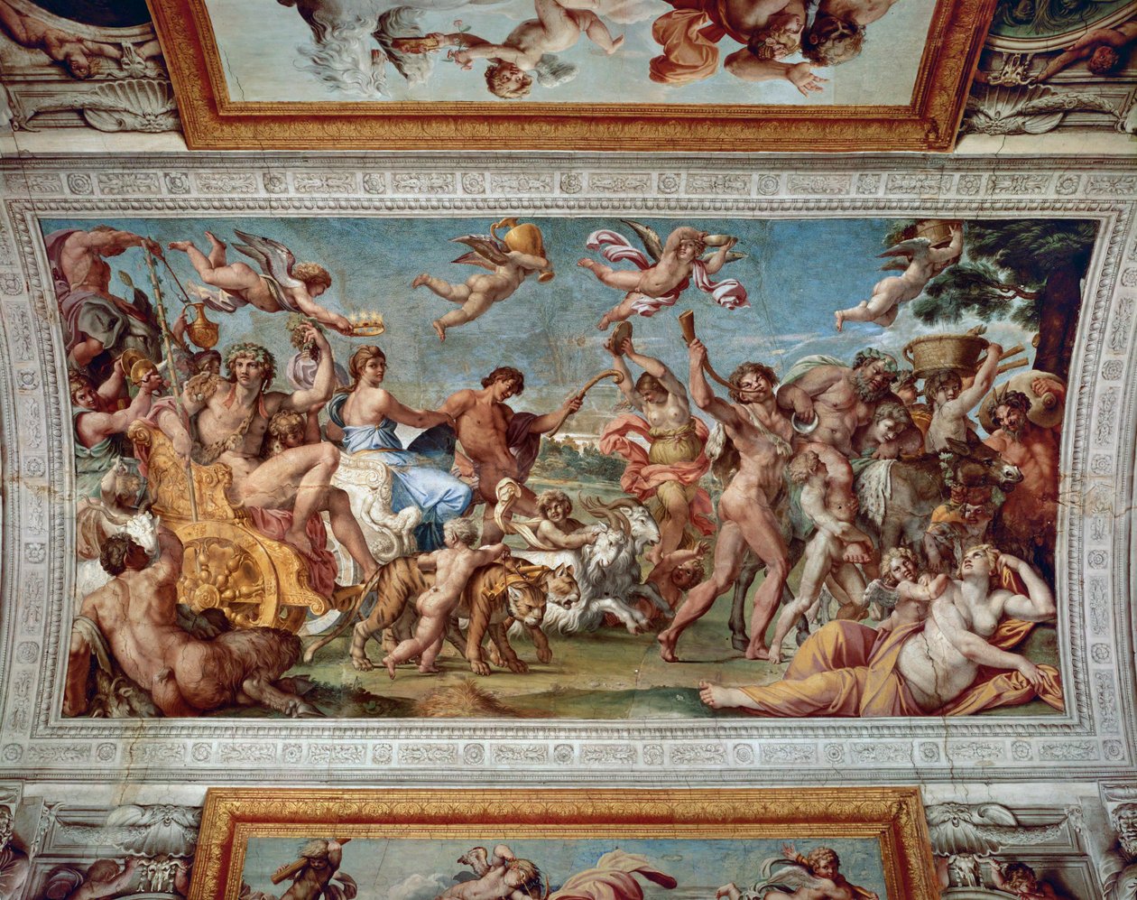 Bacchuksen ja Ariadnen voitto ... tekijältä Annibale Carracci