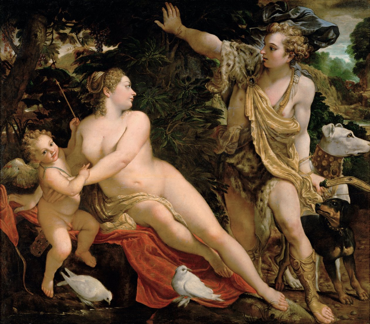 Venus ja Adonis tekijältä Annibale Carracci