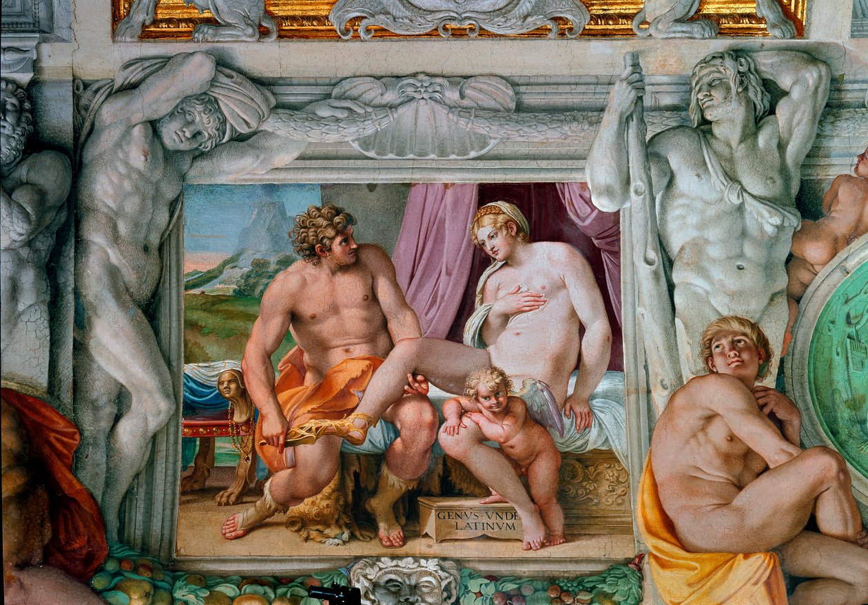 Venus i Anquise Fresco d