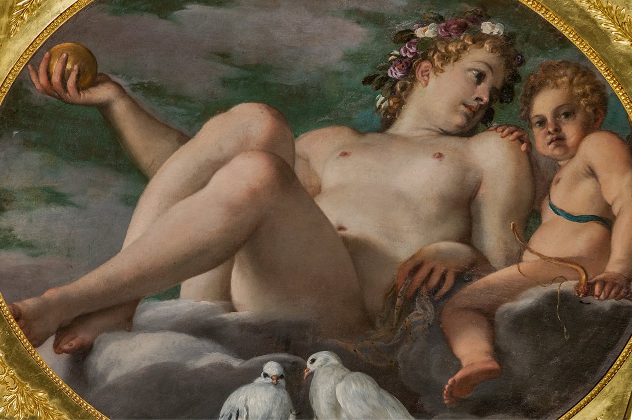 Venus ja Cupid, yksityiskohta numerosta 2384628 tekijältä Annibale Carracci