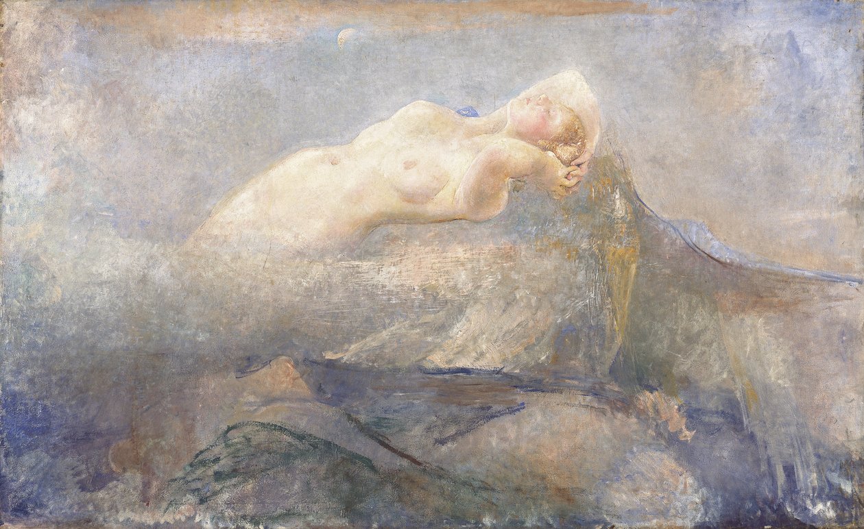 Montagna Mia, n. 1923 (öljy kankaalle) tekijältä Annie Louisa Swynnerton
