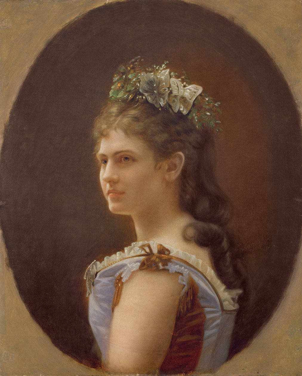 Katharina Schratt, Itävallan keisari Franz Joosefin rakastajatar, 1880. tekijältä Unbekannt Unbekannt