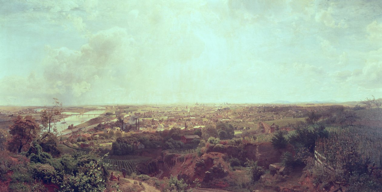 Panoraamanäkymä Wieniin, noin 1870 tekijältä Unbekannt Unbekannt